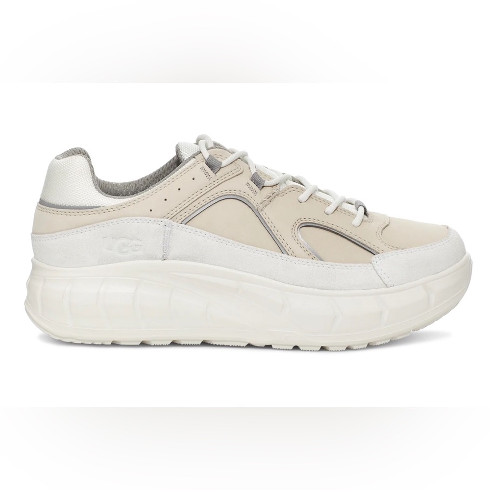 UGG Sneaker Westsider Low Weather Leather Beige Men 10 Woman 11.5 Shoe NEW NWT